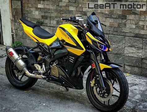 Bajaj Pulsar NS 200 Modified To Look Like KawasakiZ1000