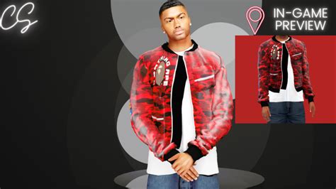 Bape Camo Jacket 🔴 - The Sims 4 Catalog