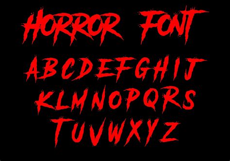 Horror Font Horror Svg Alphabet Alphabet Svg Horror Font Svg Horror | Porn Sex Picture