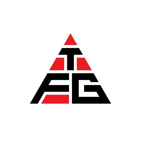 TFG triangle letter logo design with triangle shape. TFG triangle logo design monogram. TFG ...