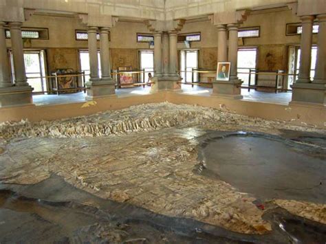 Bharat Mata Mandir, the temple of a giant, undivided India Map in Varanasi