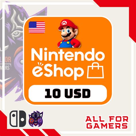 Buy 💢 Nintendo eShop Gift Card 10$ USA 🇺🇸🛒 cheap, choose from different sellers with different ...