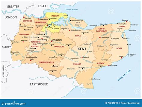 Map Of Kent England - Map Of The World