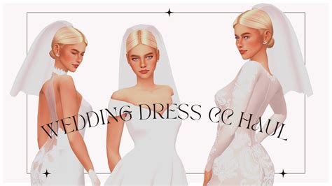 Wedding Dress CC Haul WITH LINKS💍 | The Sims 4: Custom Content Haul (Maxis Match) # ...