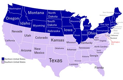 Map Of Northern United States Ontheworldmap.com United States Map, Map of USA States, List of ...