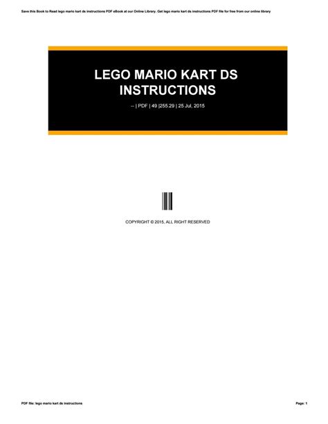 Lego mario kart ds instructions by freemail006 - Issuu