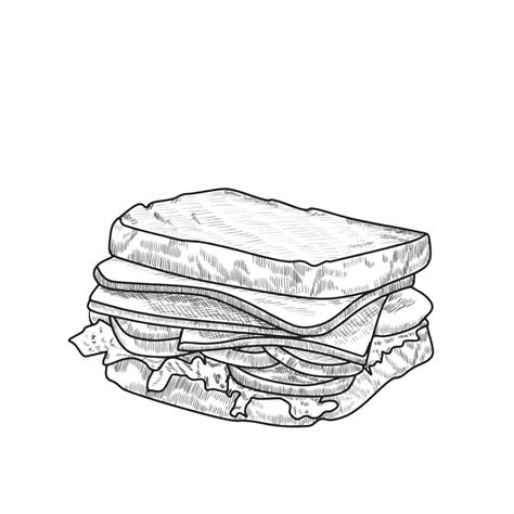 sandwich illustration on white background 6541044 Vector Art at Vecteezy