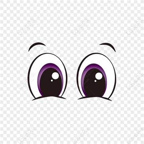 Purple Cartoon Anime Vector Oval Big Eyes Eyes Clipart Anime Eyes PNG Transparent Background And ...