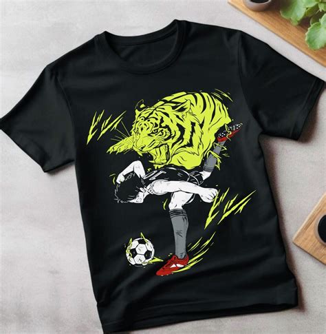 Kojiro Hyuga T-shirt Captain Tsubasa Anime Football Manga mark landers toho - Walmart.com