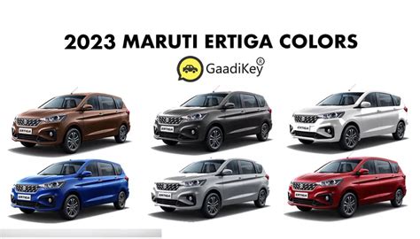 2023 Maruti Ertiga Colors: Red, Blue, Grey, White - GaadiKey