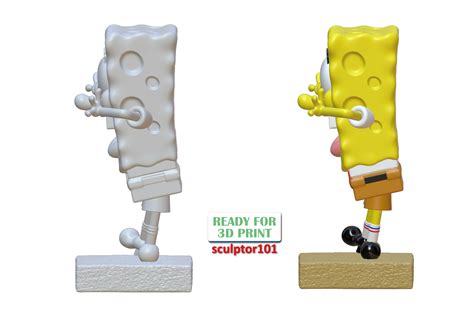 3D file SpongeBob SquarePants 3D printable model・Model to download and 3D print・Cults