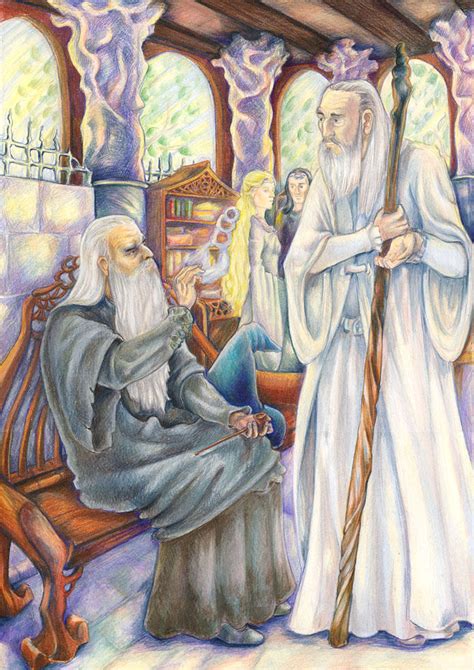 Of Gandalf and Saruman by Mieronna on DeviantArt