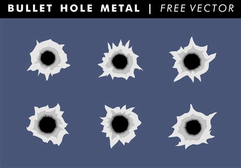 Bullet Hole Metal Free Vector 99595 Vector Art at Vecteezy