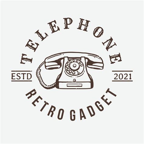 old-fashioned telephone vintage logo 6184051 Vector Art at Vecteezy