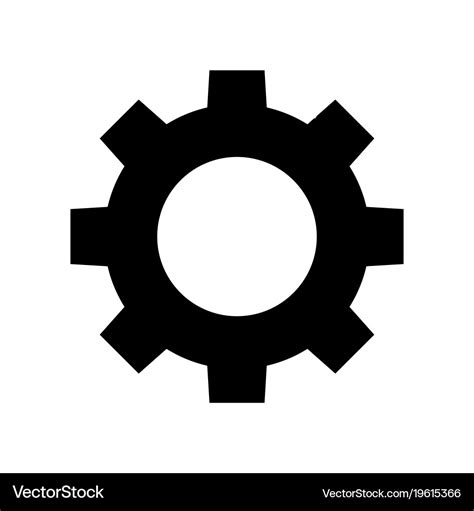 Gear icon Royalty Free Vector Image - VectorStock