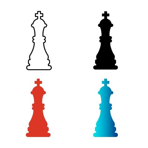 Abstract Chess King Silhouette Illustration 25840233 Vector Art at Vecteezy