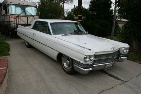 Find used 63 CADILLAC COUPE DEVILLE 2 DOOR 2 OWNER VERY ORIGINAL WHITE ...