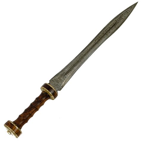 Gladius Sword- High Carbon Damascus Steel - 24"- Gladiator ...