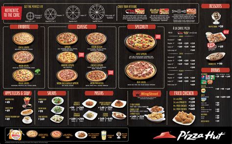 Pizza Hut Menu and Prices | Pizza hut menu, Food menu design, Appetizer recipes