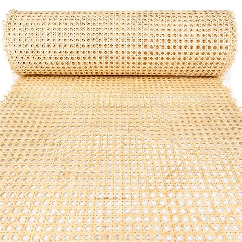 Buy 24" Width Rattan Cane Webbing Roll 9 Feet Hexagon Weave Rattan Fabric Furniture Woven Rattan ...