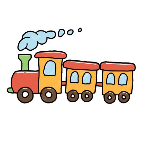 Cute Orange Train Cartoon, Train Clipart, Orange Clipart, Cute Clipart PNG Transparent Clipart ...