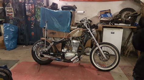 Suzuki Savage ls 650 bobber rat look rusty Garage Dr3i&zwanzig yuck fou ...