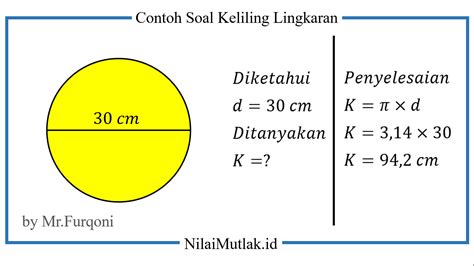 Contoh Soal Keliling Lingkaran Lengkap Dengan Rumus Dan Cara | The Best Porn Website