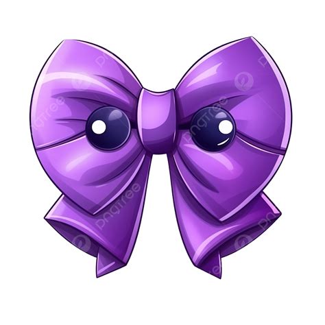 Cute Cartoon 3d Purple Bow Halloween Concept Vector Illustration, Hair ...