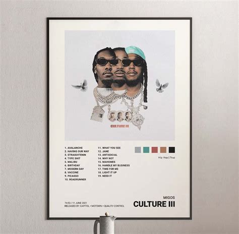 Migos - Culture III Album Cover Poster | Architeg Prints