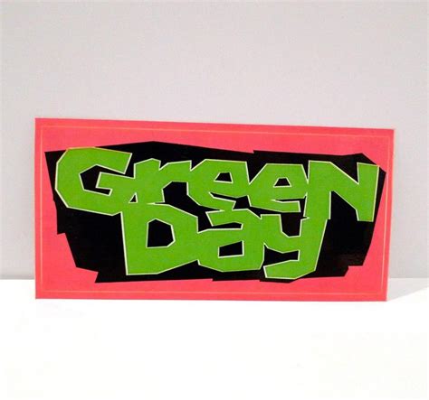 Green Day Warning Sticker 2000 and Nice Guys Finish Last | Etsy | Green ...