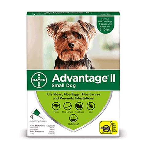 Advantage II Flea Prevention for Small Dogs, 4 Monthly Treatments - Walmart.com - Walmart.com