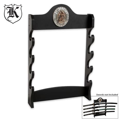 Four Tier Samurai Sword Wall Mount Display