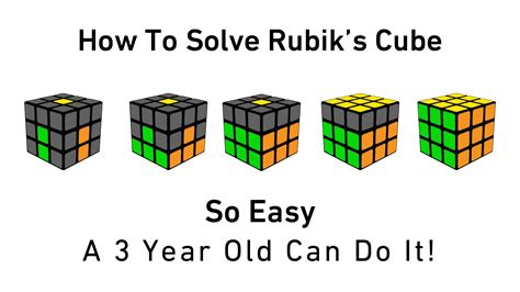 How To Solve Rubik's Cube Steps #3yoBeginnerMethod Rubiks, 44% OFF