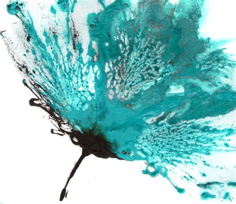 Flower Painting, Abstract Art, Teal, Blue, Turquoise, Floral Painting ...