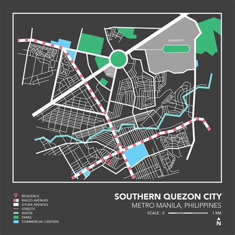 Week#1. What I have made is a simple map of the southern sections of Quezon City which I traced ...