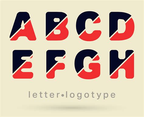 Letter logo font 557534 Vector Art at Vecteezy