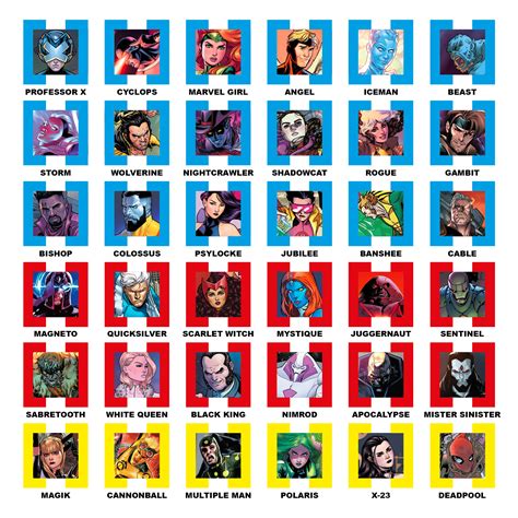 X Men Characters Names