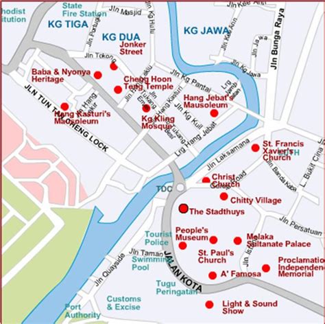 Malacca Lee Budget Apartment: Melaka Map