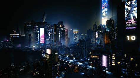 Cyberpunk 2077 Night City Live Wallpaper - WallpaperWaifu