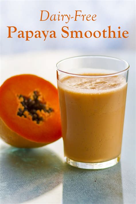 Tropical Papaya Smoothie Recipe (Dairy-Free & Plant-Based)