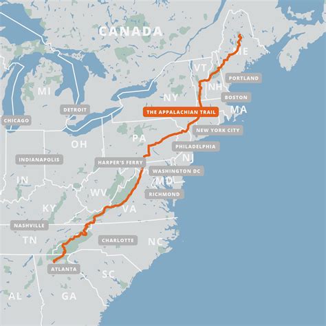 Appalachian Trail Map | Appalachian trail map, Appalachian trail, Appalachian trail hiking