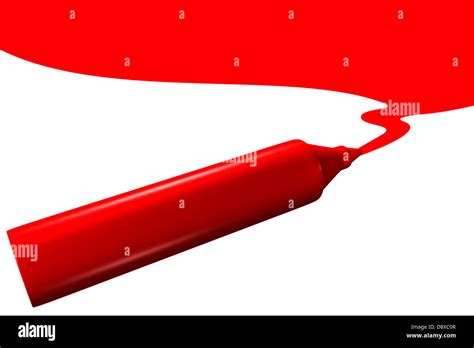 Red marker drawing Stock Photo - Alamy