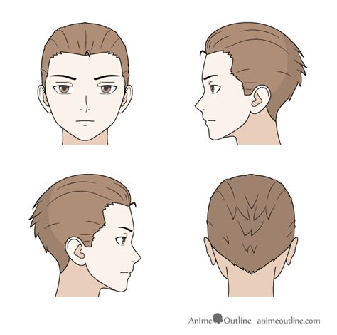 Anime Male Curly Hair Drawing Reference - Download Free Mock-up