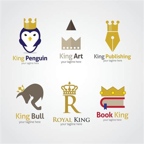 King logo design template. Vector Illustration 5275676 Vector Art at Vecteezy