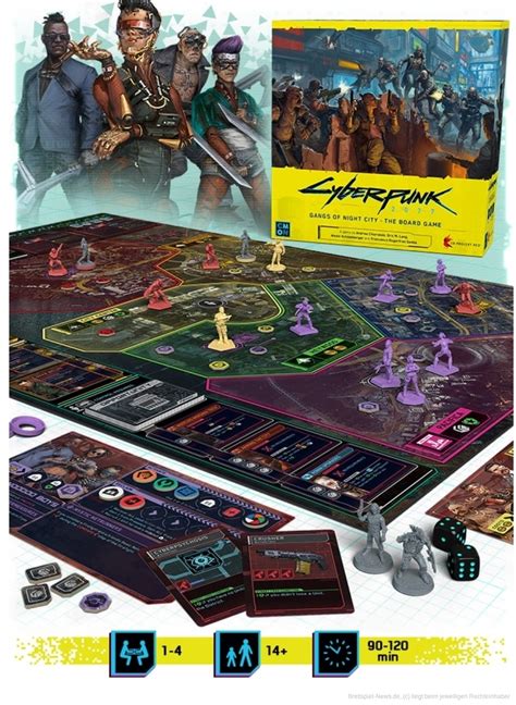 Brettspiel-News.de - Cyberpunk 2077: Gangs of Night City - The Board Game | auf Kickstarter "We ...