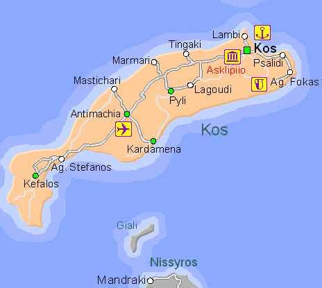 Driving holiday in Kos - visit major tourist attractions of Kos - drive to best beaches Paradise ...