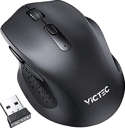 Victec Wireless Mouse, 5 Adjustable DPI & USB Receiver Comfortable Silent Mouse, Cordless Mouse ...