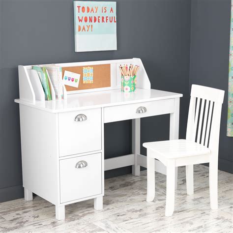 KidKraft 26704 Study Desk with Drawers White | eBay