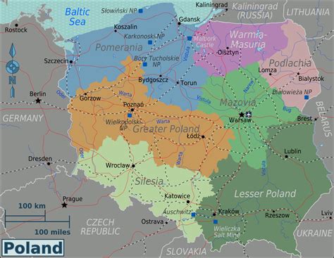 File:Poland Regions map.png - Wikitravel Shared