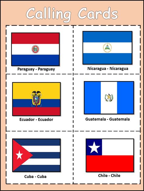 Hispanic Heritage Month Flags Bingo Game/ 20 Cards Set Spanish Speaking Country | Made By Teachers